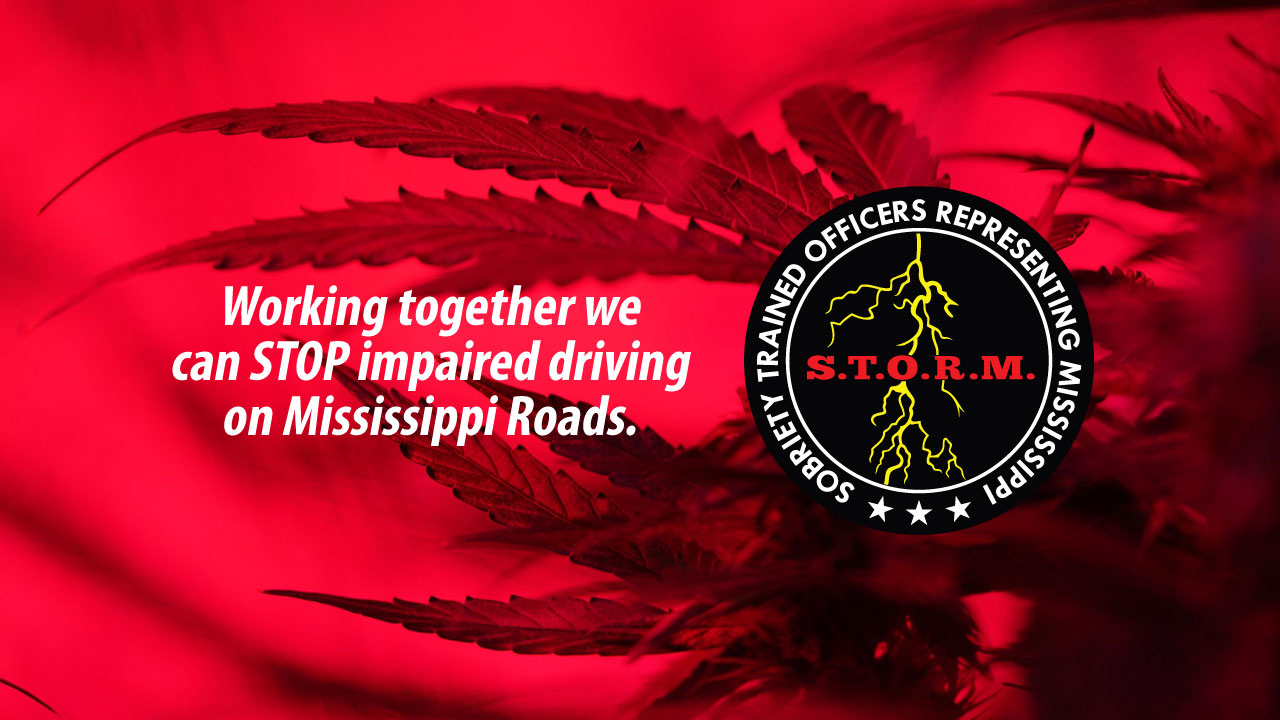 Impaired driving red drug graphic